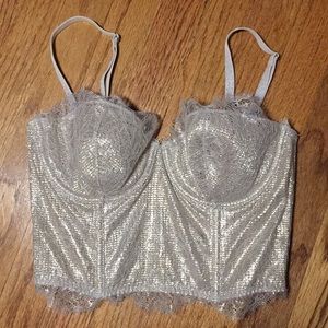 Silver corset